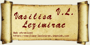 Vasilisa Ležimirac vizit kartica